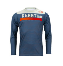 Велосипедна джерсі kenny racing mtb elite camo blue кольор синій/білий розмір s