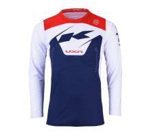 Велосипедна джерсі kenny racing mtb elite navy колір синій/білий/червоний розмір l