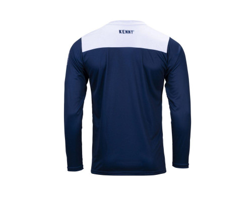 Велосипедна джерсі kenny racing mtb elite navy колір синій/білий/червоний розмір l