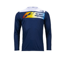 Велосипедна джерсі kenny racing mtb elite navy колір синій/білий/червоний розмір m