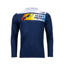 Велосипедна джерсі kenny racing mtb elite navy колір синій/білий/червоний розмір m