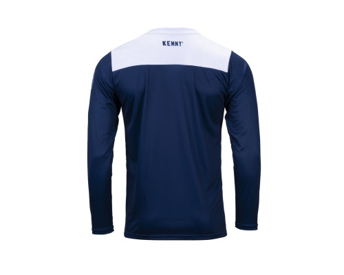 Велосипедна джерсі kenny racing mtb elite navy колір синій/білий/червоний розмір s