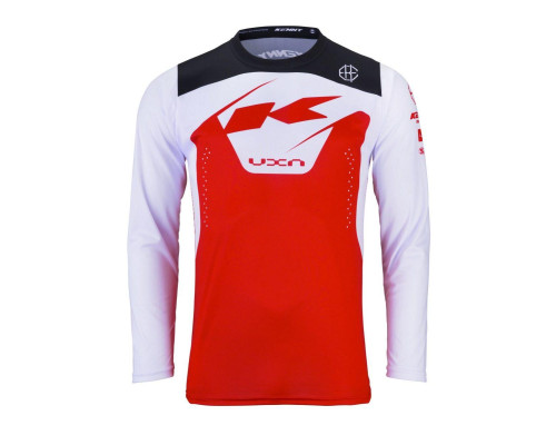 Велосипедка kenny racing mtb elite red модель колір червоний/білий/чорний розмір m