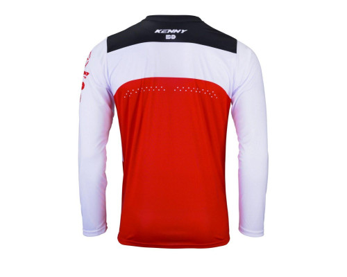 Велосипедка kenny racing mtb elite red модель колір червоний/білий/чорний розмір xl