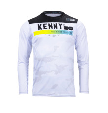 Kenny racing велофутболки mtb модель elite камуфляжні білий колір білий/чорний розмір s