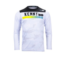Kenny racing велофутболки mtb модель elite камуфляжні білий колір білий/чорний розмір s