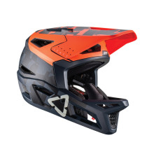 ВЕЛОСИПЕДНИЙ ШОЛОМ LEATT MTB GRAVIЗАДНІ4.0 V22 КОРАЛОВИЙ КОЛІР ЧОРНИЙ/ПОМАРАНЧЕВИЙ РОЗМІР M (57-58 см)
