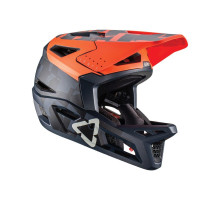 ВЕЛОСИПЕДНИЙ ШОЛОМ LEATT MTB GRAVIЗАДНІ4.0 V22 КОРАЛОВИЙ КОЛІР ЧОРНИЙ/ПОМАРАНЧЕВИЙ РОЗМІР M (57-58 см)