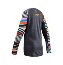 ВЕЛОСИПЕДНА ДЖЕРСІ LEATT (ЖІНОЧА) MTB ALLMTN 3.0 ЖІНОЧА ДЖЕРСІ В СМУЖКИ КОЛІР СІРИЙ/БІЗНОКОЛЬОРОВИЙ РОЗМІР S