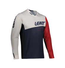 ВЕЛОСИПЕДКА LEATT (ДИТЯЧА) MTB GRAVIЗАДНІ4.0 JUNIOR ДЖЕРСІ КОРАЛОВОГО КОЛЬОРУ ТЕМНО-СИНІЙ/БІЛИЙ/ЧЕРВОНИЙ РОЗМІР M (130-140 СМ)