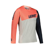 ВЕЛОСИПЕДКА LEATT (ДИТЯЧА) MTB GRAVIЗАДНІ4.0 JUNIOR ДЖЕРСІ КОРАЛОВИЙ КОЛІР ОРАНЖЕВИЙ/ТЕМНО-СИНІЙ/БІЛИЙ РОЗМІР L (140-150 СМ)