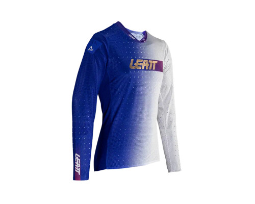 ВЕЛОСИПЕДНА ДЖЕРСІ LEATT (ДИТЯЧА) MTB GRAVIЗАДНІ4.0 JUNIOR ДЖЕРСІ УЛЬТРАСИНІЙ КОЛІР СИНІЙ/БІЛИЙ РОЗМІР XL (150-160см)