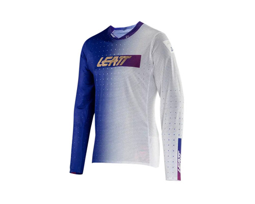 ВЕЛОСИПЕДНА ДЖЕРСІ LEATT (ДИТЯЧА) MTB GRAVIЗАДНІ4.0 JUNIOR ДЖЕРСІ УЛЬТРАСИНІЙ КОЛІР СИНІЙ/БІЛИЙ РОЗМІР XL (150-160см)