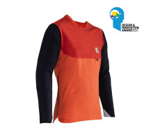 ВЕЛОСИПЕДНА ДЖЕРСІ LEATT MTB ALLMTN 5.0 ДЖЕРСІ GLOW COLOR ORANGE/BLACK РОЗМІР M