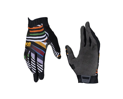 ВЕЛОСИПЕДНІ РУКАВИЧКИ LEATT (ЖІНОЧІ) MTB 1.0 GRIPR WOMEN GLOVE STRIPES КОЛІР ЧОРНИЙ/БІЗНОКОЛЬОРОВИЙ РОЗМІР M