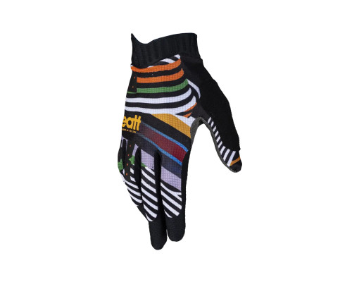 ВЕЛОСИПЕДНІ РУКАВИЧКИ LEATT (ЖІНОЧІ) MTB 1.0 GRIPR WOMEN GLOVE STRIPES КОЛІР ЧОРНИЙ/БІЗНОКОЛЬОРОВИЙ РОЗМІР M