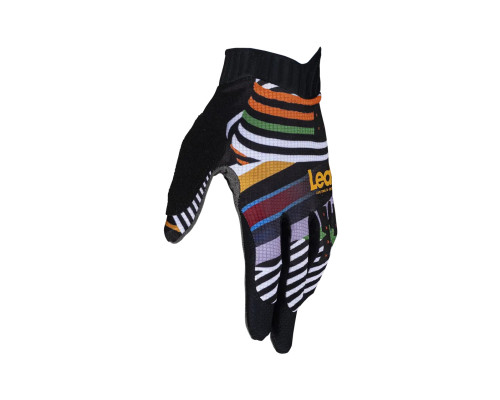 ВЕЛОСИПЕДНІ РУКАВИЧКИ LEATT (ЖІНОЧІ) MTB 1.0 GRIPR WOMEN GLOVE STRIPES КОЛІР ЧОРНИЙ/БІЗНОКОЛЬОРОВИЙ РОЗМІР M