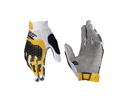 ВЕЛОСИПЕДНІ РУКАВИЧКИ LEATT MTB 4.0 LITE GLOVE GOLD КОЛІР БІЛИЙ/ЗОЛОТИЙ/ЧОРНИЙ РОЗМІР S