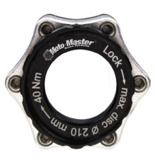 MOTO-MASTER ВЕЛОСИПЕДНИЙ АДАПТЕР CENTERLOCK 6 ?RUB O? 20mm колір чорний SREBRNY