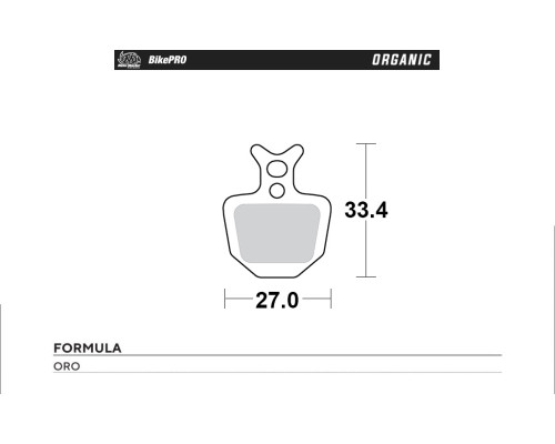 MOTO-MASTER BIKE PRO ORGANIC ВЕЛОСИПЕДНІ ГАЛЬМІВНІ КОЛОДКИ PASUJE DO FORMULA ORO