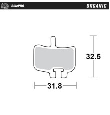MOTO-MASTER  BIKE PRO ORGANIC ВЕЛОСИПЕДНІ ГАЛЬМІВНІ КОЛОДКИ PASUJE DO PROMAX IMPERIAL DX04, HAYES HFX-MAG, HFX-9,MX-1