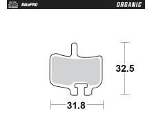 MOTO-MASTER  BIKE PRO ORGANIC ВЕЛОСИПЕДНІ ГАЛЬМІВНІ КОЛОДКИ PASUJE DO PROMAX IMPERIAL DX04, HAYES HFX-MAG, HFX-9,MX-1