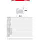 MOTO-MASTER BIKE PRO ORGANIC ВЕЛОСИПЕДНІ ГАЛЬМІВНІ КОЛОДКИ PRO PASUJE DO SHIMANO XTR BR-M975, BR-M966, BR-M965, XT BR-M776, BR-M775, BR-M765, SLX BR-M665, SAINT BR-M800, DEORE BR-M596, BR-M595, BR-M535
