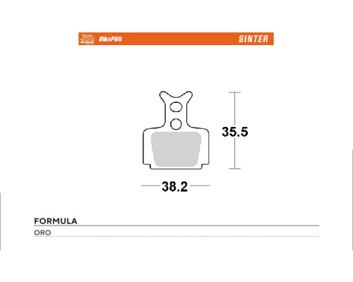 MOTO-MASTER BIKE PRO ГАЛЬМІВНІ КОЛОДКИ ДЛЯ ВЕЛОСИПЕДІВ SINTER METALICZNE PASUJE DO FORMULA ORO