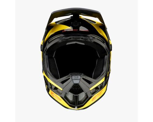 100 PROCENT MTB ВЕЛОСИПЕДНИЙ ШОЛОМ AIRCRAFT COMPOSITE LTD МОДЕЛЬ NEON YELLOW КОЛІР ЧОРНИЙ/ЖОВТИЙ РОЗМІР L (59-60 СМ)