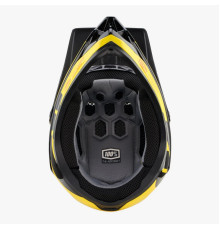 100 PROCENT MTB ВЕЛОСИПЕДНИЙ ШОЛОМ AIRCRAFT COMPOSITE LTD МОДЕЛЬ NEON YELLOW КОЛІР ЧОРНИЙ/ЖОВТИЙ РОЗМІР M (57-58 СМ)