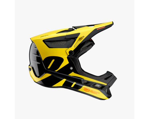 100 PROCENT MTB ВЕЛОСИПЕДНИЙ ШОЛОМ AIRCRAFT COMPOSITE LTD МОДЕЛЬ NEON YELLOW КОЛІР ЧОРНИЙ/ЖОВТИЙ РОЗМІР M (57-58 СМ)