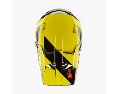 100 PROCENT MTB ВЕЛОСИПЕДНИЙ ШОЛОМ AIRCRAFT COMPOSITE LTD МОДЕЛЬ NEON YELLOW КОЛІР ЧОРНИЙ/ЖОВТИЙ РОЗМІР M (57-58 СМ)