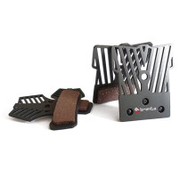 BRENTA BIKE ORGANIC ВЕЛОСИПЕДНІ ГАЛЬМІВНІ КОЛОДКИ SPORT Z RADIATOREM MTB / SZOSA / ELEKTRYK PASUJE DO SHIMANO XTR BR-M9120, XT BR-M8020, SAINT BR-M820, SAINT BR-M810, ZEE BR-M640, BR-MT520, TEKTRO