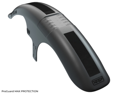 RAPID RACER PRODUCT RRP ПЕРЕДНЄ КРИЛО ВЕЛОСИПЕДА PROGUARD ПЕРЕДНИЙ МАКСИМАЛЬНИЙ ЗАХИСТ КОЛІР ЧОРНИЙ (ВСТАНОВЛЕНО НА ЗАЖИМАХ)