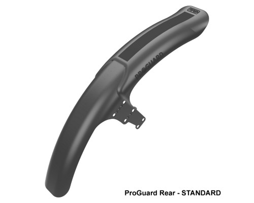 RAPID RACER PRODUCT RRP ЗАДНЄ КРИЛО ВЕЛОСИПЕДА PROGUARD ЗАДНЄ СТАНДАРТНИЙ КОЛІР ЧОРНИЙ (МОНТУЄТЬСЯ НА ЗАЖИМАХ)