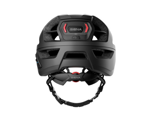 ВЕЛОСИПЕДНИЙ ШОЛОМ SENA M1 TRIAL З ВБУДОВАНИМ BLUETOOTH 4.1 ІНТЕРКОМ ДО 900 М ТА СВІТЛОДІОДНИМ ЗАДНІМ ЛІХТАРЕМ РОЗМІР L (58-62 СМ) КОЛІР ЧОРНИЙ (EL)