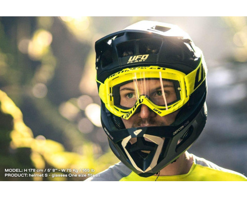 Шолом UFO mtb / e-bike defcon-one full face колір чорний/сірий розмір s - колекція 2024