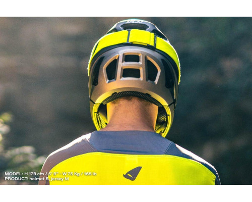 Шолом UFO mtb / e-bike defcon-one full face колір чорний/сірий розмір s - колекція 2024