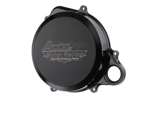 КРИШКА ЗЧЕПЛЕННЯ ACCEL АЛЮМІНІЄВА (З ПРОКЛАДКОЮ) HONDA CRF 250R '10-'16 ЧОРНА