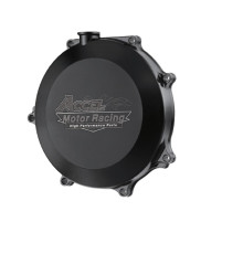 Кришка зчеплення ACCEL алюмінієва (з прокладкою) KAWASAKI KXF 450 '06-'15 чорна