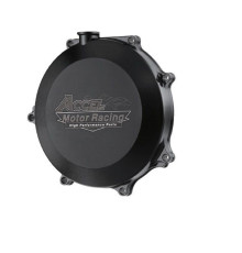 Кришка зчеплення ACCEL алюмінієва (з прокладкою) KAWASAKI KXF 450 '06-'15 чорна