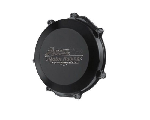 Кришка зчеплення ACCEL алюмінієва (з прокладкою) YAMAHA YZF 450 '10-'17 чорна