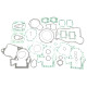 ATHENA Комплект Прокладок для двигуна GAS GAS EC-MX ENDURO EC200 '97-'13, EC250 '97-'13, EC300 '97-'13, GAS GAS NEW EC 250/300 '18-'19