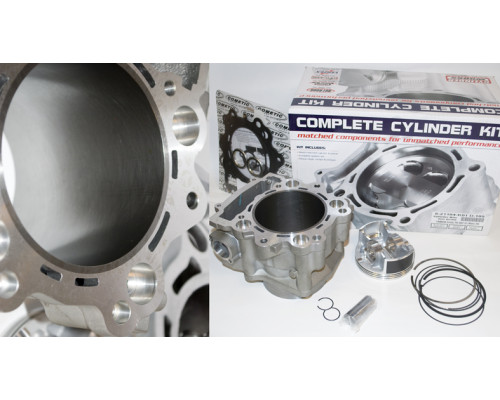 Циліндр комплект YAMAHA yfm 700 grizzly '07-'13, rhino '08-'13 big bore (+3mm=727cm3) (чавунна втулка)