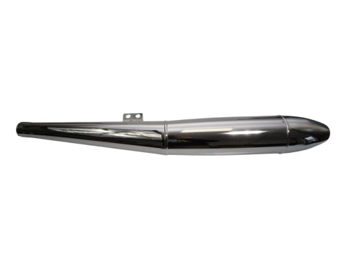 EMGO 2024/12 ВИХЛОПНИЙ НАКІНЕЧНИК (ГЛУШНИК) CHROMOWANA LEWA (NA WZ?R ORYGINA?U) BMW R 50 / 5, R75 / 5, R 60 / 5 '69-'72 (D?UGO?? 81,5CM)
