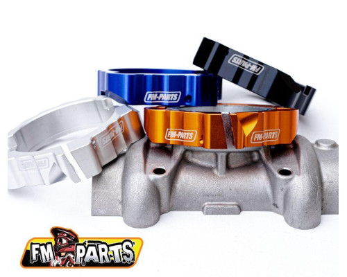 FM-PARTS WZMOCNIENIE WYLOTU WYDECHOWEGO (FLANSZA) KTM/HUSQVARNA '17-'24 колір NIEBIESKI