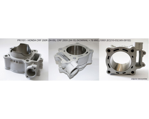 Promx 2024/05 Циліндр HONDA crf 250 r '04-'09 , crf 250 x '04-'17 (std 78mm) nicasil