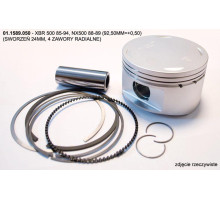 Prox Поршень HONDA xbr 500 85-94, nx 500 88-89 (92,50mm=+0,50) (24mm pin, 4 радіальних клапанів)