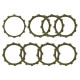 ДИСКИ ЗЧЕПЛЕННЯ PSYCHIC RACING HONDA CRF 450R 11-15, SUZUKI DRZ 400 (00-08), LTZ 400 (03-04) (EBS3433R)