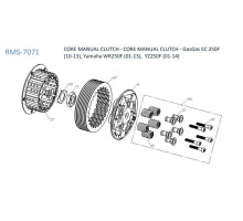 REKLUSE ІНСТРУКЦІЯ ЗЧЕПЛЕННЯ CORE - GASGAS EC 250F '10-'15, EC 300F '13-'15, YAMAHA WR250F '01-'18, YZ250F '01-'18, YZ250FX '15-'18